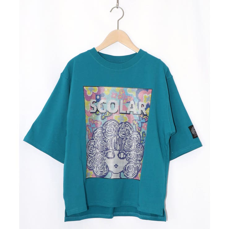 グリーン | ピクセルアートスカラーちゃんTシャツ | ScoLar