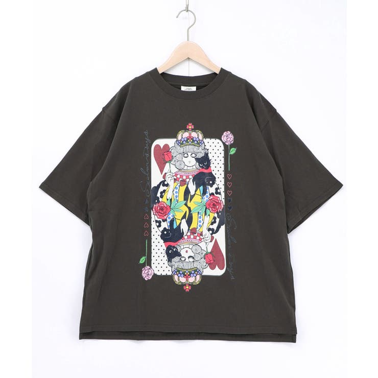 チャコールグレー | ハートの女王スカラーちゃんTシャツ | ScoLar