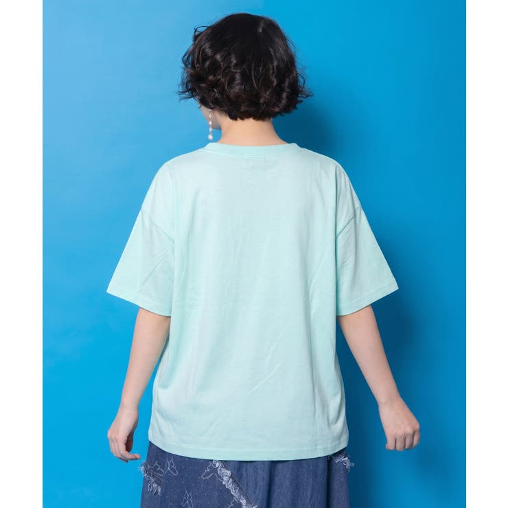 天日干しアニマルぬい刺繍Tシャツ | ScoLar | 詳細画像2 