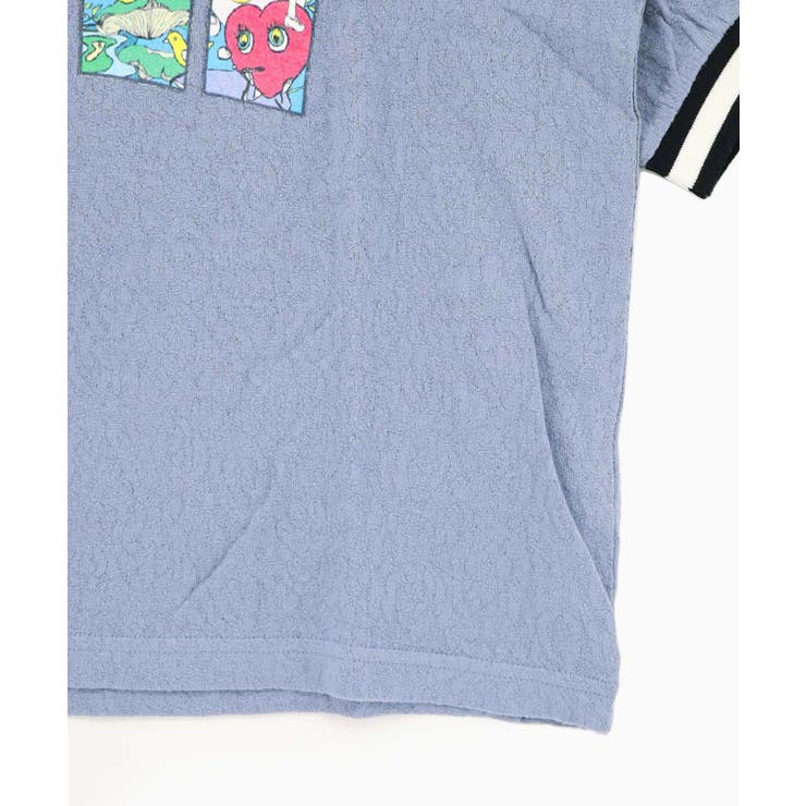 カラフルポップ柄ローズジャガードTシャツ | ScoLar | 詳細画像13 
