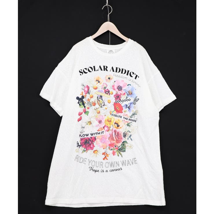 ポジティブ花コラージュ柄チュニック | ScoLar | 詳細画像2 