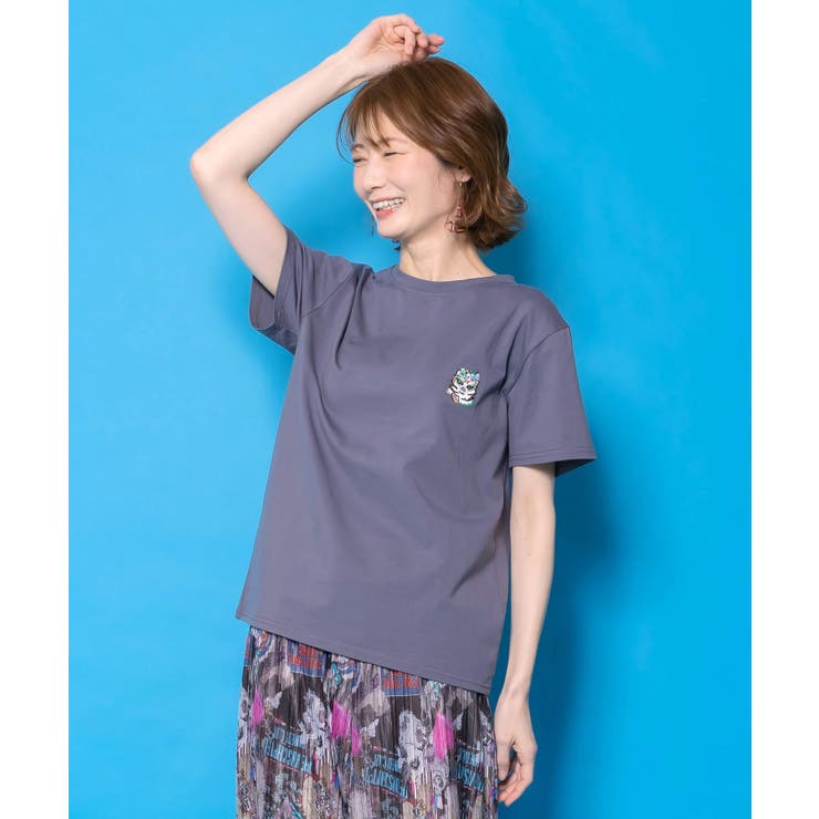 スカラーちゃんポーチ付き3柄展開キャラ刺繍Tシャツ | ScoLar | 詳細画像8 
