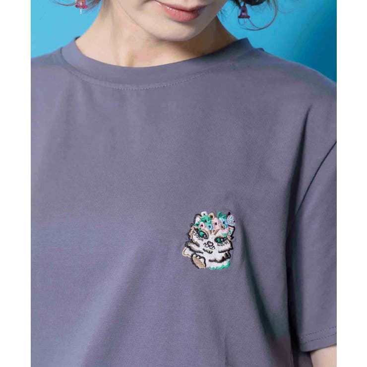 スカラーちゃんポーチ付き3柄展開キャラ刺繍Tシャツ | ScoLar | 詳細画像11 