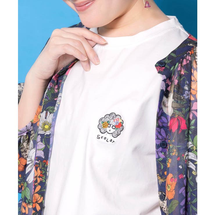 スカラーちゃんポーチ付き3柄展開キャラ刺繍Tシャツ | ScoLar | 詳細画像14 