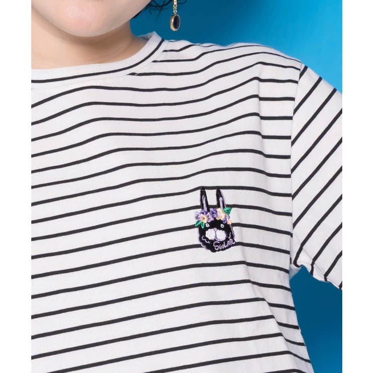 スカラーちゃんポーチ付き3柄展開キャラ刺繍Tシャツ | ScoLar | 詳細画像5 