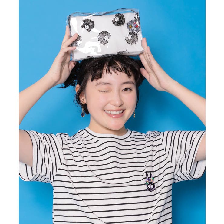 スカラーちゃんポーチ付き3柄展開キャラ刺繍Tシャツ | ScoLar | 詳細画像6 