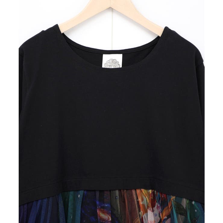 キノコの惑星柄チュール切替プルオーバー | ScoLar | 詳細画像11 