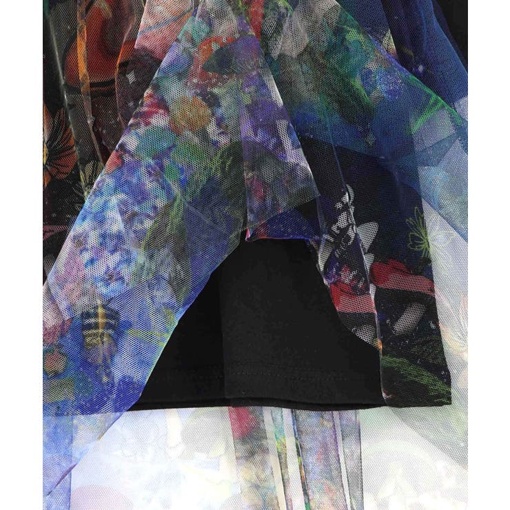 キノコの惑星柄チュール切替プルオーバー | ScoLar | 詳細画像15 