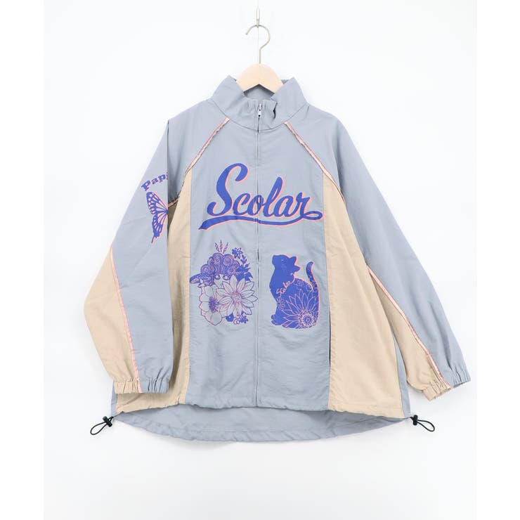 サックス | スカラーちゃん×ネコ レーシング風ブルゾン | ScoLar