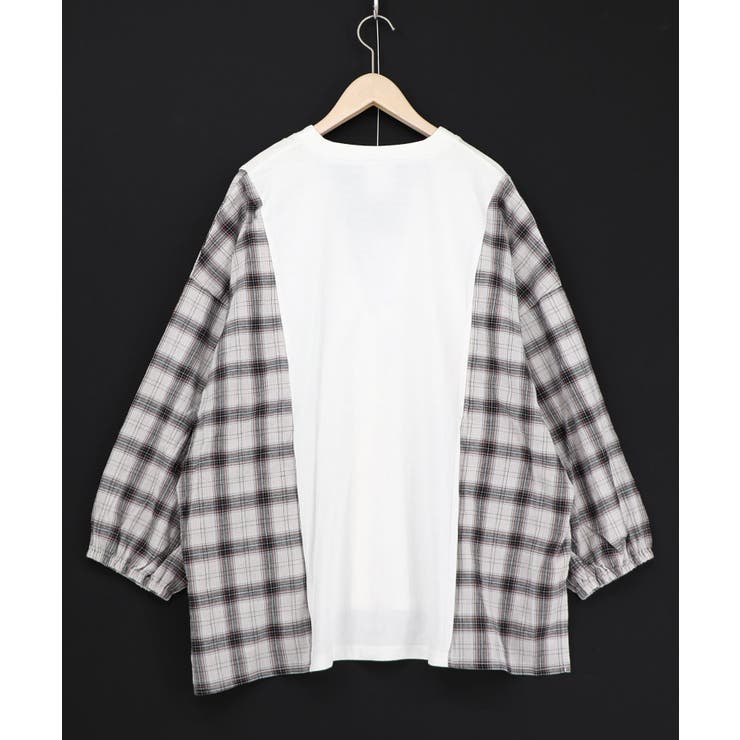 レトロ柄チェック切替カーディガン | ScoLar | 詳細画像11 