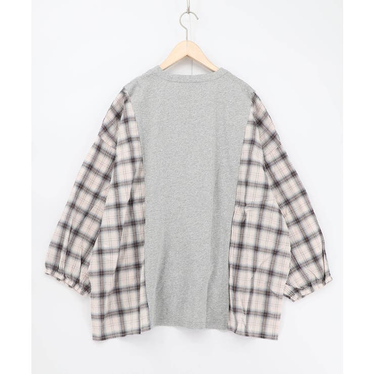 レトロ柄チェック切替カーディガン | ScoLar | 詳細画像13 