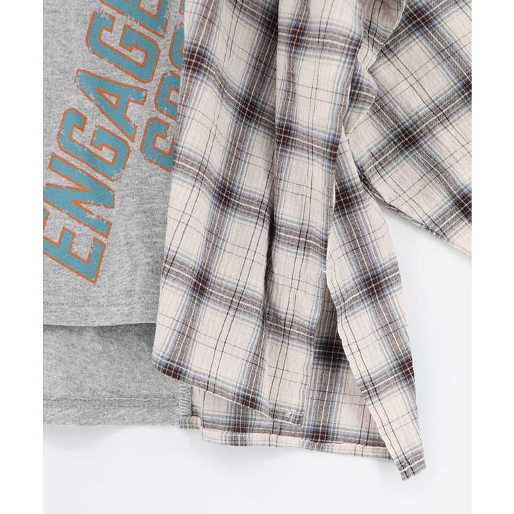 レトロ柄チェック切替カーディガン | ScoLar | 詳細画像21 