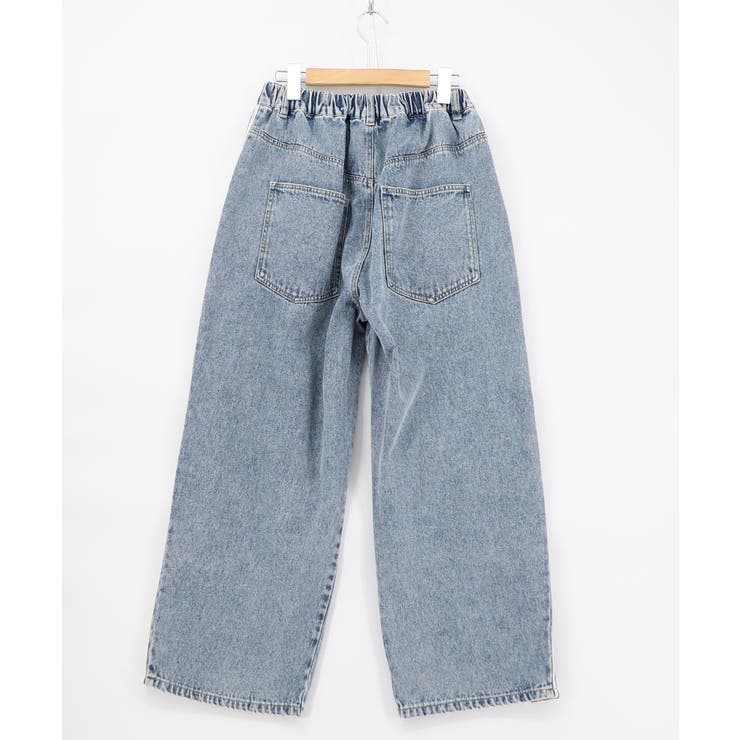 蝶ラインテープ付きデニムパンツ | ScoLar | 詳細画像16 