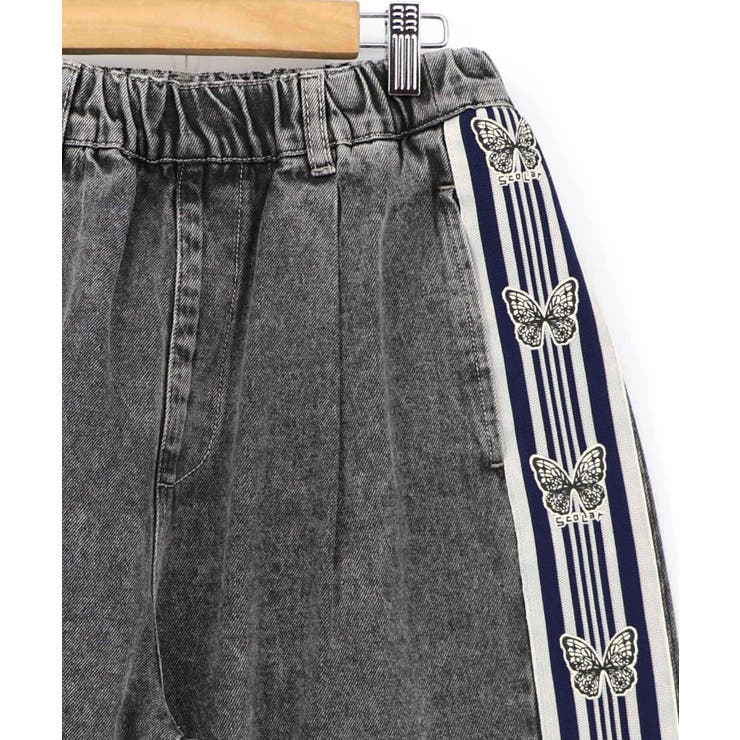 蝶ラインテープ付きデニムパンツ | ScoLar | 詳細画像19 