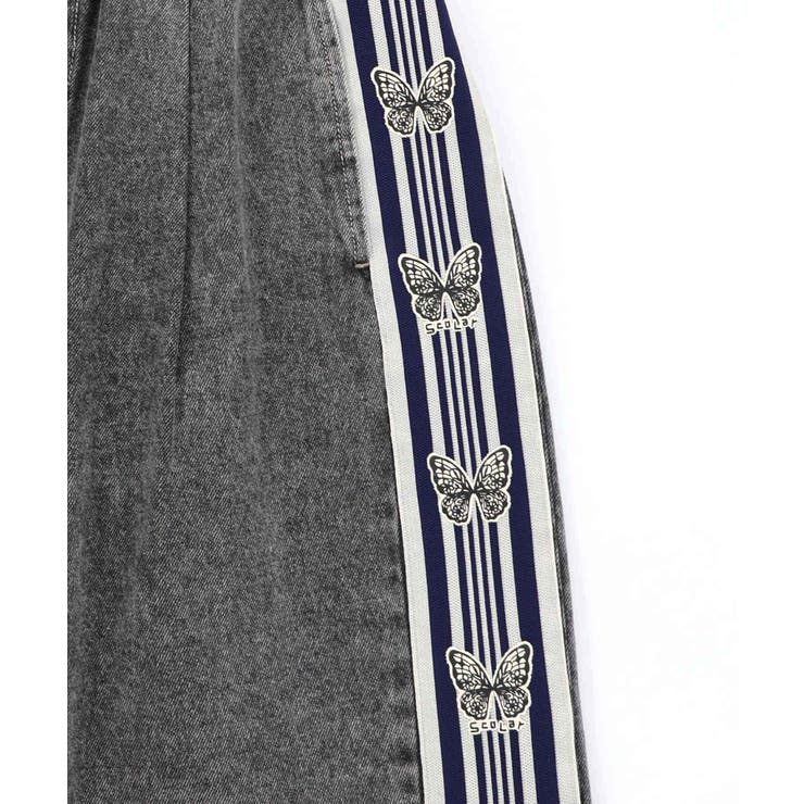 蝶ラインテープ付きデニムパンツ | ScoLar | 詳細画像20 