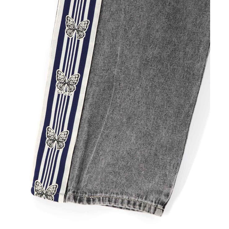 蝶ラインテープ付きデニムパンツ | ScoLar | 詳細画像22 