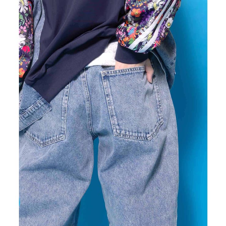 蝶ラインテープ付きデニムパンツ | ScoLar | 詳細画像7 