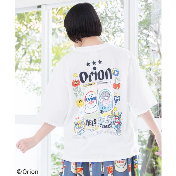 オフホワイト | orion×ScoLar sunshineトロピカルTシャツ | ScoLar