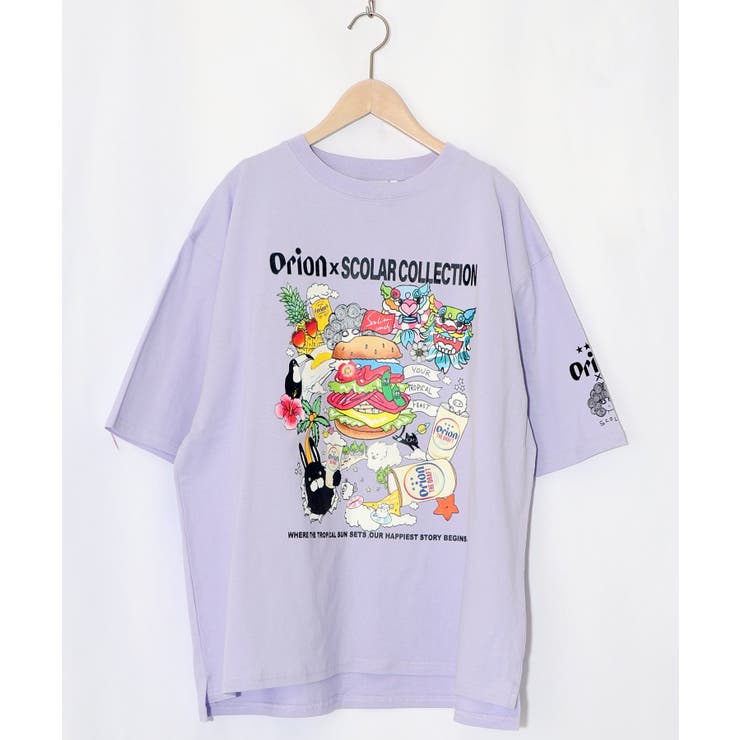 パープル | orion×ScoLar Happy Paradise Tシャツ | ScoLar