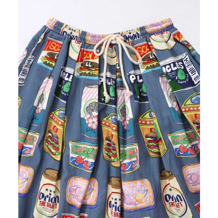 orion×ScoLar トロピカルポップ缶総柄スカート | ScoLar | 詳細画像17 