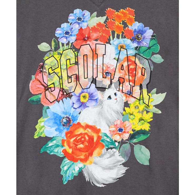 花ネコプリント 接触冷感ワンピース | ScoLar | 詳細画像7 
