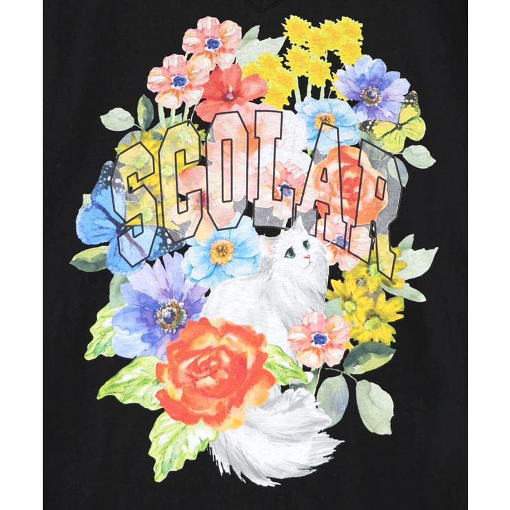 花ネコプリント 接触冷感ワンピース | ScoLar | 詳細画像9 