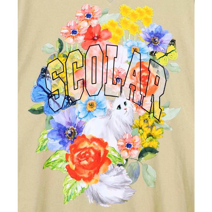 花ネコプリント 接触冷感ワンピース | ScoLar | 詳細画像10 