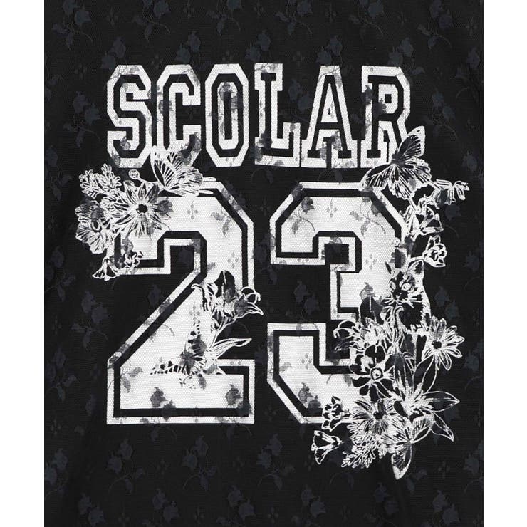 花チュールレース重ねユニフォーム風Tシャツ | ScoLar | 詳細画像12 