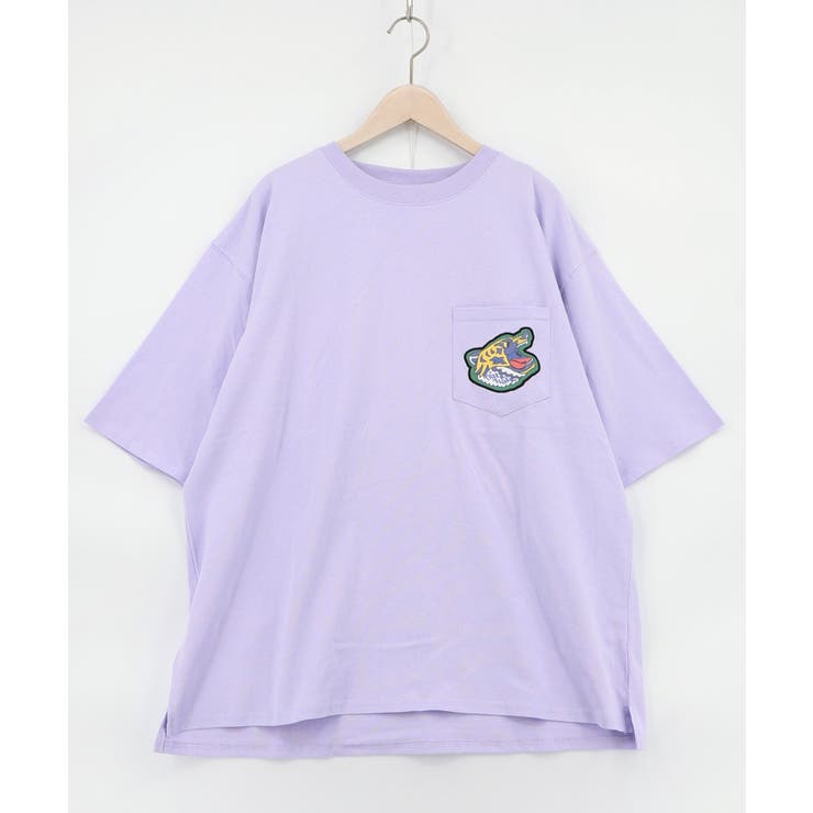 ポップレトロ調 ワッペン風バック刺繍アップリケTシャツ | ScoLar | 詳細画像11 