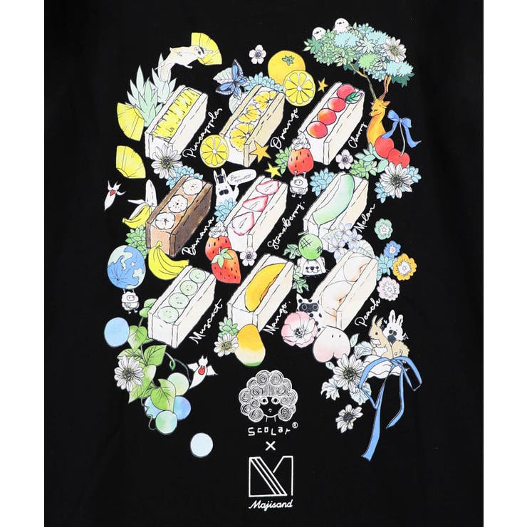 Majisand×ScoLar カラフルフルーツサンドTシャツ | ScoLar | 詳細画像13 