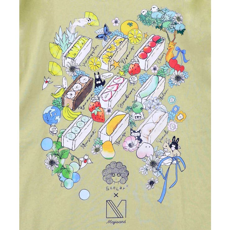Majisand×ScoLar カラフルフルーツサンドTシャツ | ScoLar | 詳細画像15 