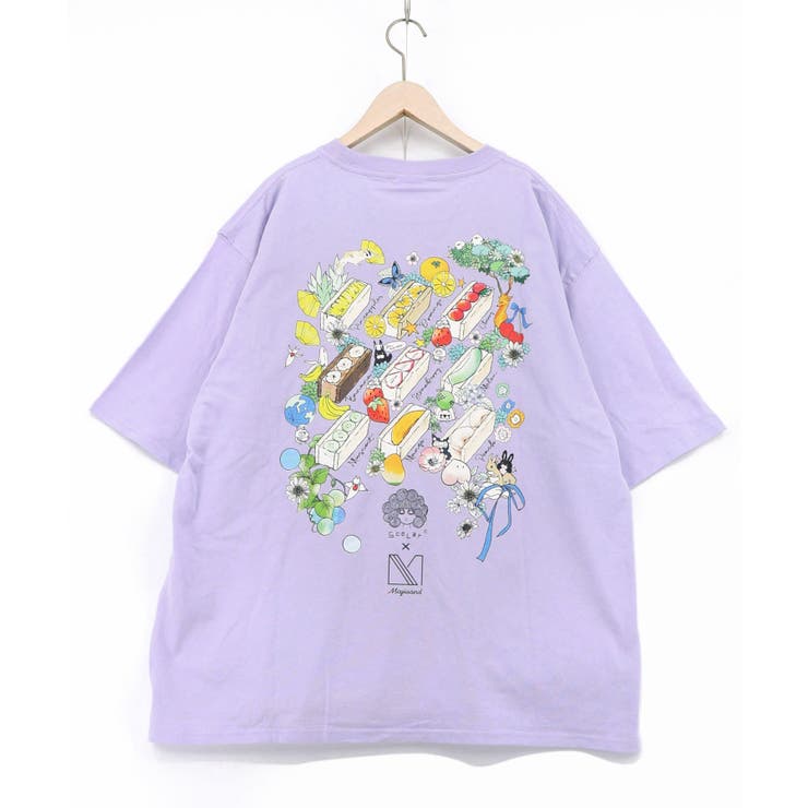 パープル | Majisand×ScoLar カラフルフルーツサンドTシャツ | ScoLar