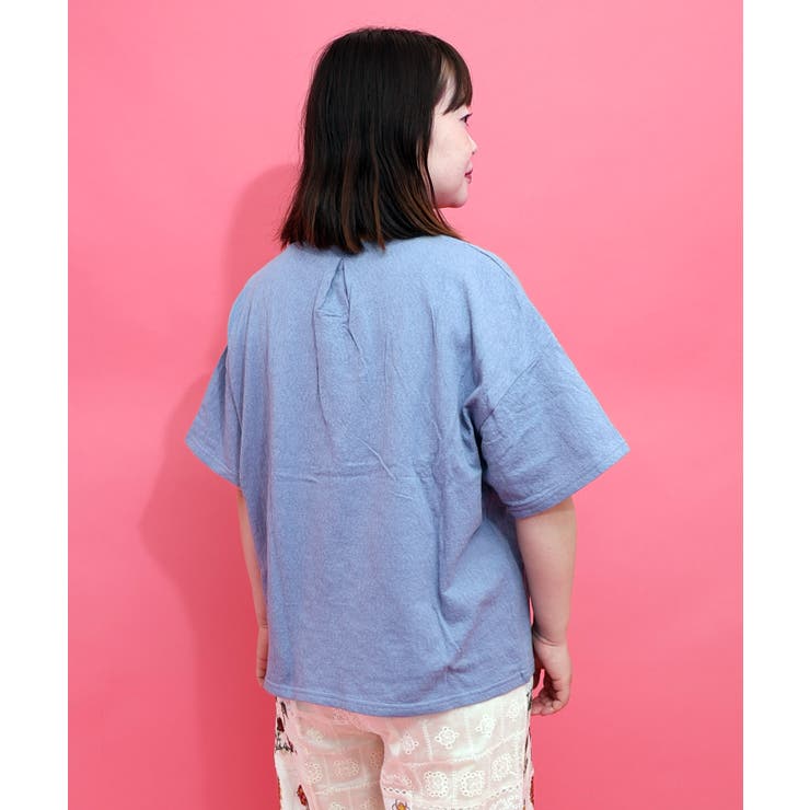 花に埋もれたスカラーちゃん ローズジャガードTシャツ | ScoLar | 詳細画像3 
