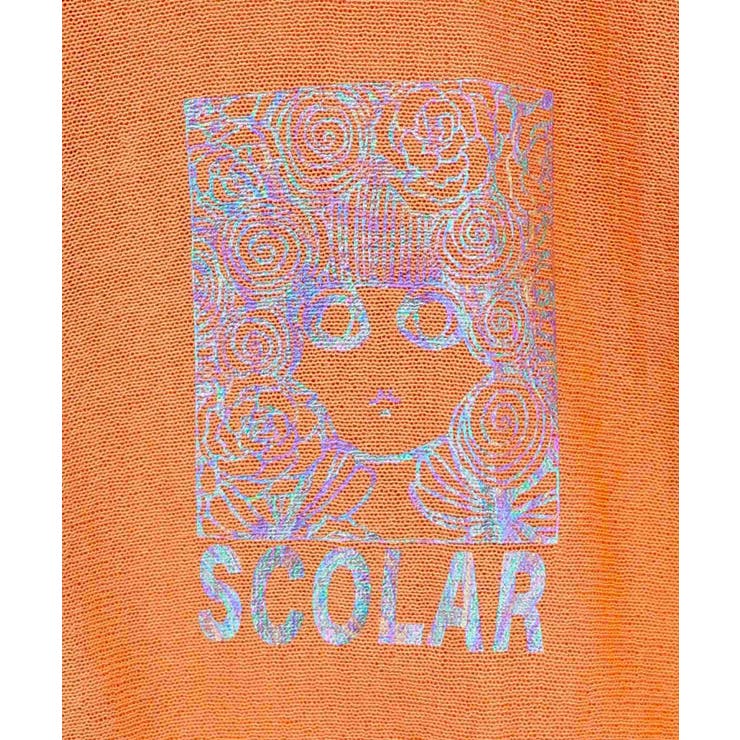 スカラーちゃん箔プリント 接触冷感シアーパーカー | ScoLar | 詳細画像15 