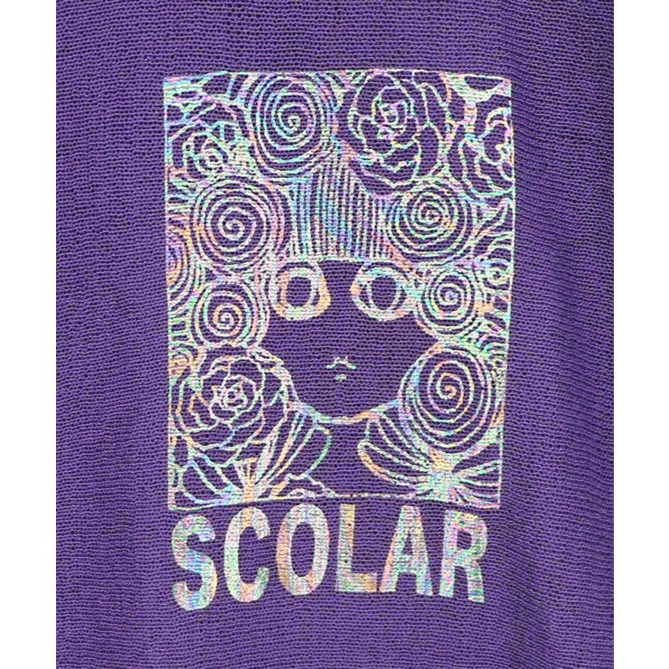 スカラーちゃん箔プリント 接触冷感シアーパーカー | ScoLar | 詳細画像18 