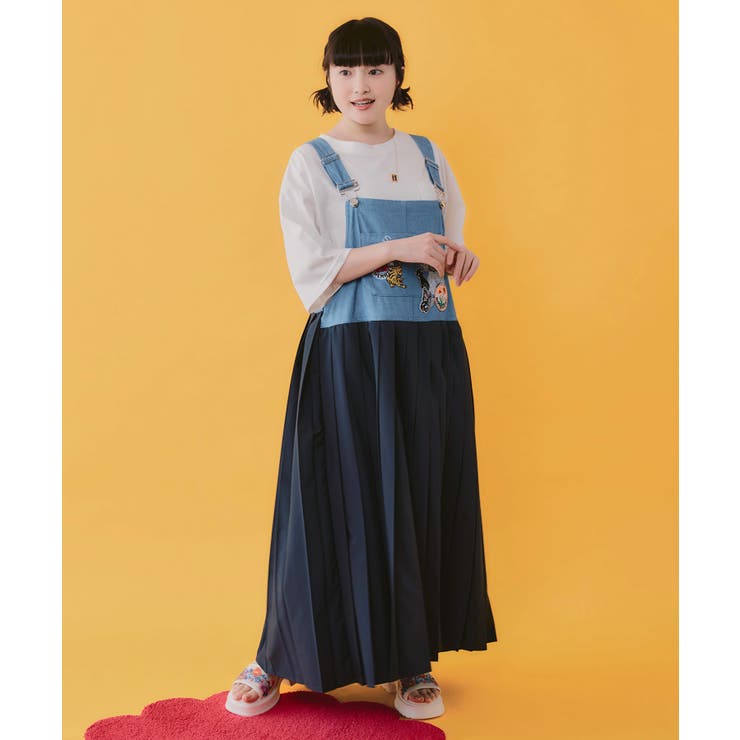 アメリカン風刺繍 デニム×プリーツジャンスカ | ScoLar | 詳細画像2 