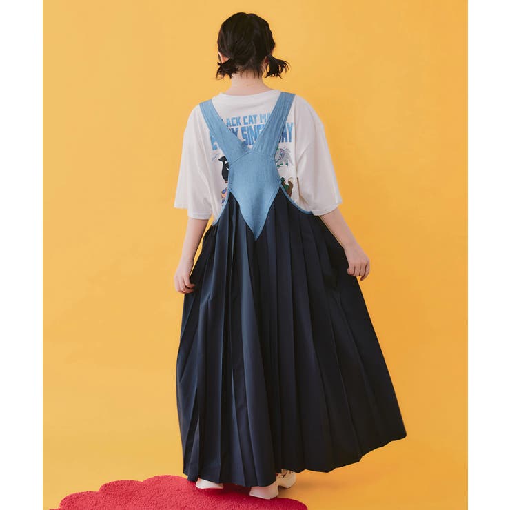 アメリカン風刺繍 デニム×プリーツジャンスカ | ScoLar | 詳細画像3 