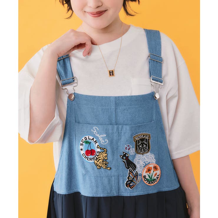 アメリカン風刺繍 デニム×プリーツジャンスカ | ScoLar | 詳細画像4 