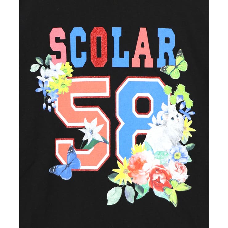 花ネコ×スカラーナンバー柄 接触冷感Tシャツ | ScoLar | 詳細画像6 