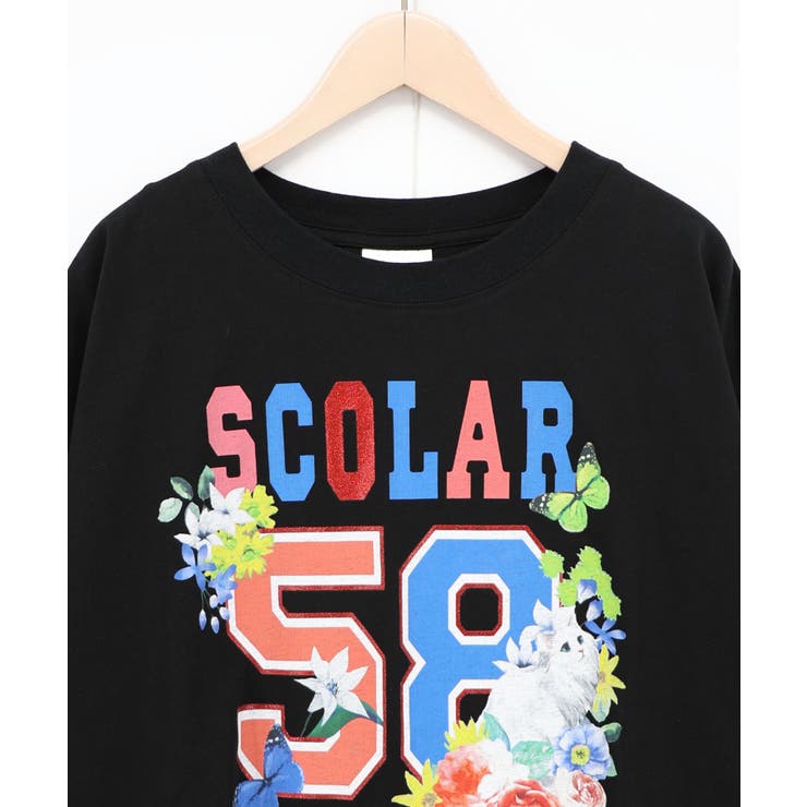 花ネコ×スカラーナンバー柄 接触冷感Tシャツ | ScoLar | 詳細画像10 