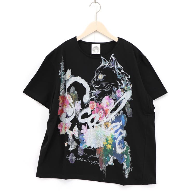 ブラック | 花ネコScoLarロゴ 接触冷感プルオーバー | ScoLar