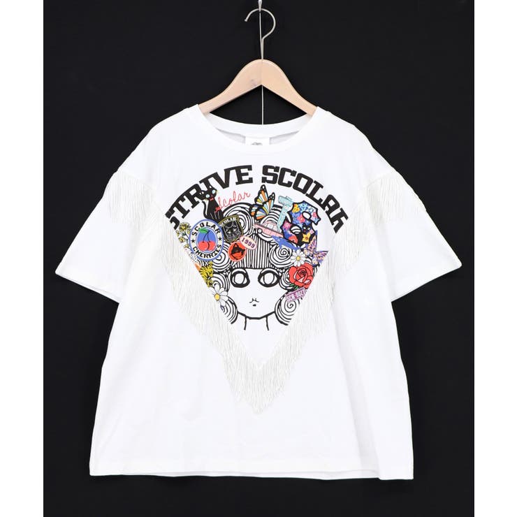 フリンジ入り アメリカン風スカラーちゃんTシャツ | ScoLar | 詳細画像7 