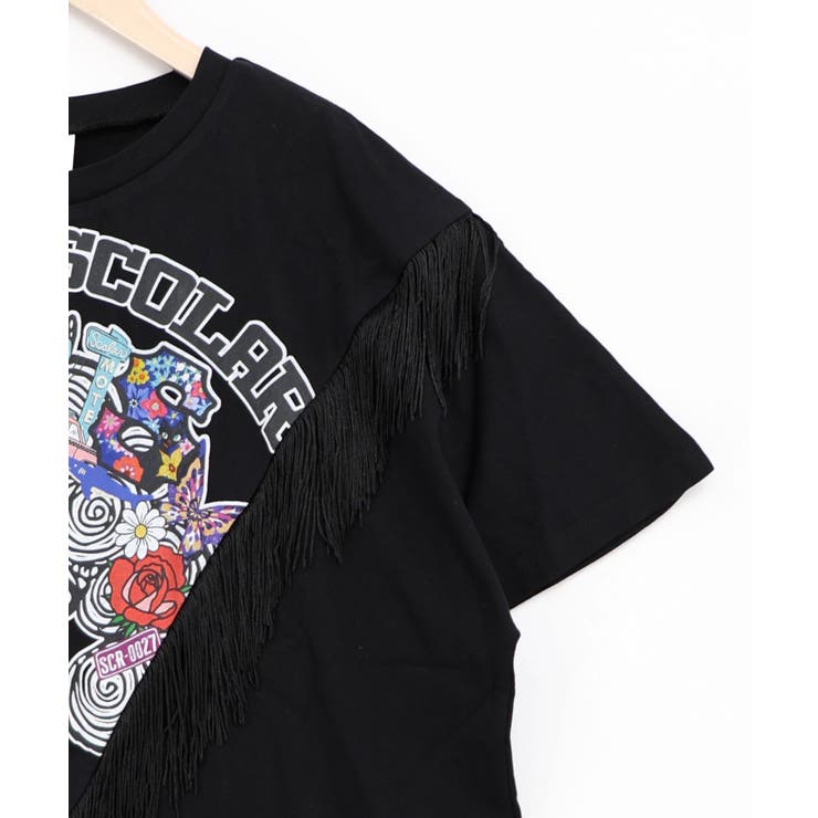 フリンジ入り アメリカン風スカラーちゃんTシャツ | ScoLar | 詳細画像11 
