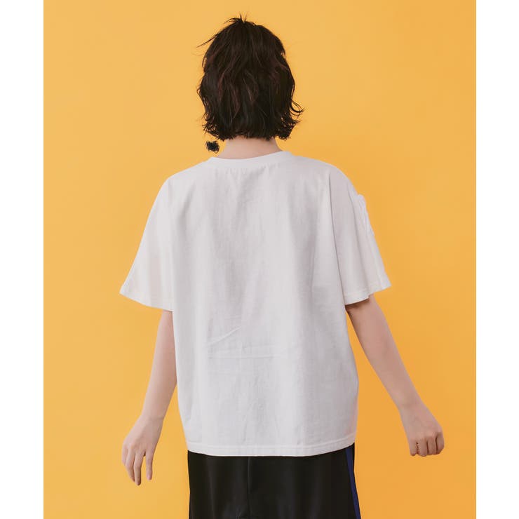 フリンジ入り アメリカン風スカラーちゃんTシャツ | ScoLar | 詳細画像4 