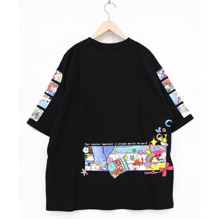 カラフルストリートガール柄Tシャツ | ScoLar | 詳細画像11 
