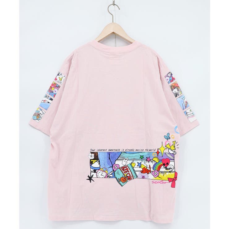 カラフルストリートガール柄Tシャツ | ScoLar | 詳細画像13 