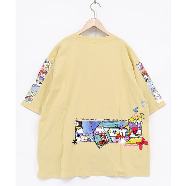 カラフルストリートガール柄Tシャツ | ScoLar | 詳細画像15 