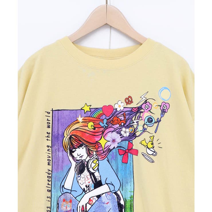 カラフルストリートガール柄Tシャツ | ScoLar | 詳細画像17 