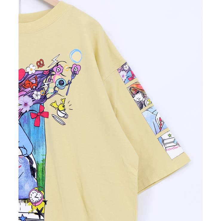 カラフルストリートガール柄Tシャツ | ScoLar | 詳細画像18 