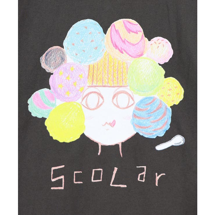 【イラスト募集】頭の中はアイスクリームでいっぱい柄Tシャツ | ScoLar | 詳細画像3 
